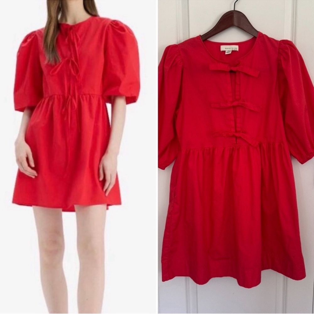 Band of the Free Poplin Puff Sleeve Dress